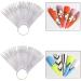 80pcs Clear Fake Nail Art Tips with Ring Holder - Nail Swatches Practice Tool - Buy Online on SooperMarket.com