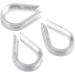 10Pcs 1/8 Wire Rope Chain Thimble for Boat Rigging | 316 Stainless | Anchor & Splicing Tool - Buy Online on SooperMarket.com