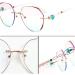 Ranara Glasses Replacement End Spikes - Pink 2-Hole Brackets for Borderless Metal Glasses | Glasses Accessories & Repair Parts - Buy Online on SooperMarket.com