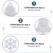 VILLFUL 6pcs Christmas Silicone Molds Christmas Resin Scented Pendant Making Mold Xmas Tree Pan Christmas Fondant Christmas DIY Mold Handmade Mold Silica Gel Christmas Tree Accessories - Buy Online on SooperMarket.com