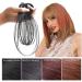 Invisible Human Hair Toppers For Women 3D Air Bangs Hair Topper Extension Invisible Seamless Thin Neat Air Bangs (A) - Buy Online on SooperMarket.com
