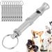 Premium Pet Training Pipe - 10 Adjustable Stainless Steel Dog Whistles | Stop Barking with Sound Waves | Multi-Function Keychain - Buy Online on SooperMarket.com