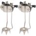 Cane Ice Tip Attachment 2PCS Stainless Steel 5-Prong Ice Tip for Cane Universal Cane Ice Tip Non-Slip Ice Grip for Winter Snow Safety Cane Ice Tip Attachment
