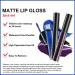 Go Ho Matte Lipstick Set - Waterproof Long Lasting Lip Gloss Trio in Black, Blue, and Purple | Nude Lip Tint Stain Makeup - 3PCS Matte Colors - Buy Online on SooperMarket.com