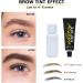 Reddhoon Eyebrow Tint Dye Kit Long Lasting Brow Dye Cream for Eyebrow Tinting Semi Permanent Eyebrow Dye Kit with Brush Makeup Tools for Professional and Beginner 02# Maroon - Buy Online on SooperMarket.com