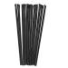 Baluue 12pcs Makeup Eyeshadow Makeup Tool Makeup Eyeshadow Brushes Angled Eyebrow Brush 14.5x0.7x0.5cm Black