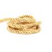 HedongHexi 8mm / 10 Yards Twisted Trim Cord Rope Nylon Twisted Cord Thread String for Home Decor, Crafts Making and Costume Crafting (Mix Gold)