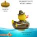 Funny Squeaky Bathing Duck - Hunter Duck Toy with Rifle & Horn - Perfect Gift for Hunters | Duckshop - Buy Online on SooperMarket.com