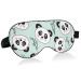 Haskirky Light Blocking Eye Mask Breathable and Adjustable Adult Men and Women Travel on Business Trips Yoga Meditation Light Smooth Comfortable Eye Mask Office Deep Sleep Goodies Panda Bears and B
