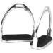 ZXAZX Lightweight Safety Irons Stirrups with Black Rubber Treads - Horse Riding Equestrian Accessories - Buy Online on SooperMarket.com