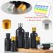 Tianzd 6-Pack 15ml Gloss Black Glass Bottles - Sealed Stopper & Gold Cap for Fragrance Oil & Aromatherapy - Ideal for Travel & Massage - Buy Online on SooperMarket.com