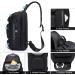 BANGE Waterproof Men's Chest Bag Crossbody Sling Backpack - Black (3 Pockets) - Buy Online on SooperMarket.com