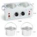 Beth Lee Professional Electric Double Wax Warmer Set - 41 Piece Hair Removal Kit with Hard Wax Beads, Applicator Sticks, and Dual Heater Machine - Buy Online on SooperMarket.com