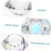 POPETPOP 1pc Nail Art Crystal Cup Glass Container with Lid Crystal Cup for Nails Dappen Dish Nail Tech Transparent Nail Polish Crystal Nail Art Cup White Crystal Vegetable Bowl With Cover 5.5x5.5cm White - Buy Online on SooperMarket.com