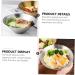 Zerodeko 3 Pcs Stainless Steel Hat Bowl Stainless Steel Ramen Bowl Large Metal Mixing Bowl Japanese Bowl Japanese Ramen Bowl Salad Mixing Bowl Party Bowl Food Single Layer Hat Bowl Silverx3pcs 22.5X8.3X7.5CMx3pcs - Buy Online on SooperMarket.com