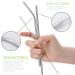 Travel Reusable Utensils Set - Stainless Steel Cutlery with Case, Chopsticks, Straw - Portable Flatware for Camping, 8 Piece Set - Silver - Buy Online on SooperMarket.com