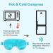 Gamufw Cooling Eye Mask Hot Cold Therapy Gel Eye Mask for Puffy Eye Migraine Relief Headache Dark Circles Dry Eyes Swollen Eyes Sinus Pain (Blue) - Buy Online on SooperMarket.com