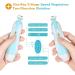 Zooawa Baby Nail Clipper 20 in 1 Electric Trimmer Kit for Newborns, Infants, Toddlers and Adults - Nail File with 12 Replacement Pads - Blue - Buy Online on SooperMarket.com