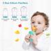 Xiaoxin Baby Food Feeder Pacifier Tooth Relief for Toddlers | S/M/L Silicone Tissue | 2-Pack for Easy International Shipping - Buy Online on SooperMarket.com