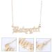 OATIPHO crystal necklaces decoration neck Valentine's day necklace clavicle chain baby girl Fashion gem - Buy Online on SooperMarket.com