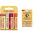 Burt's Bees 100 % natural moisturizing lip balm in a 4-pack 4 tubes 17 g & 100 % natural moisturizing lip balm in cheap 2-pack 2 tubes 8.5 g bundle with lip balm 2 tubes