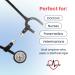 ScopePal Stethoscope Clip for Doctors & Nurses | Stethoscope Accessory Compatible with 3M Littmann Classic III, Lightweight II S.E | Black - Buy Online on SooperMarket.com