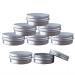 24 Pack 1 Oz Screw Top Aluminum Tin Cans - Storage Jars for Lip Balm, Cosmetic, Candles - Metal Containers with Screw Cap for Salve, Makeup, Tea - Buy Online on SooperMarket.com