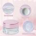 Tuakimce 10-Pack 20ml Refillable Transparent Glass Cosmetic Containers with Pink Lids - Perfect for Creams & Essential Oils - Buy Online on SooperMarket.com