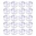 Desenda 20 Pieces Small Clear Round Travel Sample Jar Pots for Women Creams Make-up Sample Containers - 5ml
