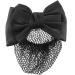 U-K Attractive Design Woman Snood Net Black Bowknot Snood Net Barrette Hair Clip Bun Cover for Woman Black Bow Hair net Black - Buy Online on SooperMarket.com