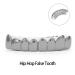 18K Gold Lower Teeth Hip Hop Grills - Halloween Festival Decoration Accessory for Men & Women (Black) - Buy Online on SooperMarket.com
