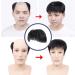 Natural Black Men's Hair Piece - Thin Skin Toupee for Male Receding Hairline (13cmx14cm) - Buy Online on SooperMarket.com