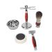 Luxury Retro Bortet Partial Shaving Set for Men - Stainless Steel Razor Brush Soap & Bowl - Premium Wet Shaving Experience - Buy Online on SooperMarket.com
