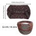 CAKURE Sequins Wide Headbands Pack of 3 - African Head Wraps for Women and Girls - Bling Boho Turban Hair Bands - Stretchy Scarf for Yoga, Running, Sports - Blue, Red, Black - Buy Online on SooperMarket.com