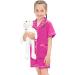 SWOMOG Kids Satin Pyjamas Set - 6-7 Years Rose Red | Short Sleeve 2 Piece Lounge Set for Girls Boys - Buy Online on SooperMarket.com