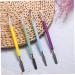 1PC Dual Ended Nail Gel Brush Acrylic Nails UV Gel Picker Extension Brush Pen Spatula Manicure Tool Purple - Buy Online on SooperMarket.com
