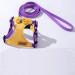 Fueegue Cat Harness with Leash Escape Proof Adjustable Soft for Cats and Dogs Puppy Harness Purple S