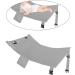 Magideal Compact Children's Aircraft Footrest & Travel Bed - Durable Seat Cover for Toddlers Fits Most Aircraft Seats - Gray 89cm x 54cm - Buy Online on SooperMarket.com