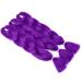 Tess Braids Extensions 60cm - 3 Pack Jumbo Kanecalon Hair Braids for Box Braids - 100g Purple Kunsthaar Extensions - Buy Online on SooperMarket.com