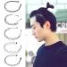 5-Piece Wave Style Metal Hair Bands for Men & Women - Flexible Slipproof Black Headbands - Buy Online on SooperMarket.com