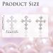 30Pcs Silver Pearl Cross Nail Charms - Antique Style Rhinestones for Women's DIY Nail Art - Buy Online on SooperMarket.com