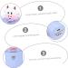 BELLIFFY Moisturizer Aromatherapy Diffuser Travel Humidifiers Cordless Diffuser Blue Plastic Material 10.80X3.80X3.80CM - Buy Online on SooperMarket.com