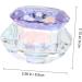 minkissy Nail Art Crystal Cup Cosmetics Cover Glass Purple Manicure 6.5x8cm Purple - Buy Online on SooperMarket.com