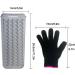 Heat-Resistant Mat Bag & Gloves for Hair Styling | 28.5cm x 14cm | Ideal for Curls & Smoothing Tools - Gray - Buy Online on SooperMarket.com
