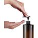 Yalbdopo 2PCS 500ml/17oz Empty Refill Plastic Lotion Cream Black/White Pump Packing Bottles Shampoo Body Washing Shower Gel Storage Holder Container Toiletries Liquid Vial Jars (Brown) - Buy Online on SooperMarket.com