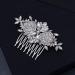 Missgrace Crystal Rhinestone Flower Hair Comb - Silver Bridal Hair Accessory for Wedding, Prom, Women and Girls - Buy Online on SooperMarket.com