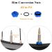 4-in-1 Bike Valve Key Set - Tone Valve Key for Presta & Valve Extensions - Valve Outlet & Nut Set - Blue | International Shipping - Buy Online on SooperMarket.com