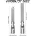 RTRTGS Set of 2 Nail File Set Stainless Steel Professional Nail Files Metal Double-Sided with Non-Slip Handle Leather Bag Fine / Coarse Nail File for Manicure - Buy Online on SooperMarket.com