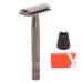 Double Edge Safety Razor Shaving Manual Razor with 10 Blades Bart Trimmer Set Safety Reusable Alloy Gooming Bartschneidem Sort with stand