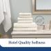 Luxury Bamboo Blend Washcloth Set - Ultra Soft & Absorbent - 2-Pack Grey - Cosy House Collection - Buy Online on SooperMarket.com